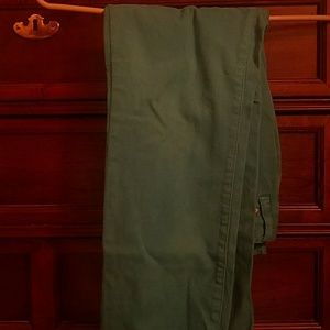 Turquoise blue jeans